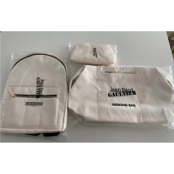 3 Jean Paul Bags ( BackPack Bag + Parfums Pouch + Travel Bag ) - Picture 2 of 16